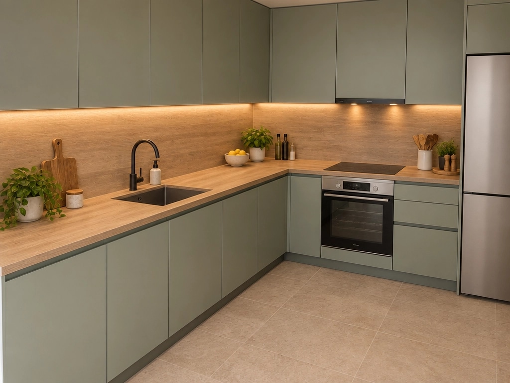 Kitchen interior in no_style style — photo by GenRoom AI