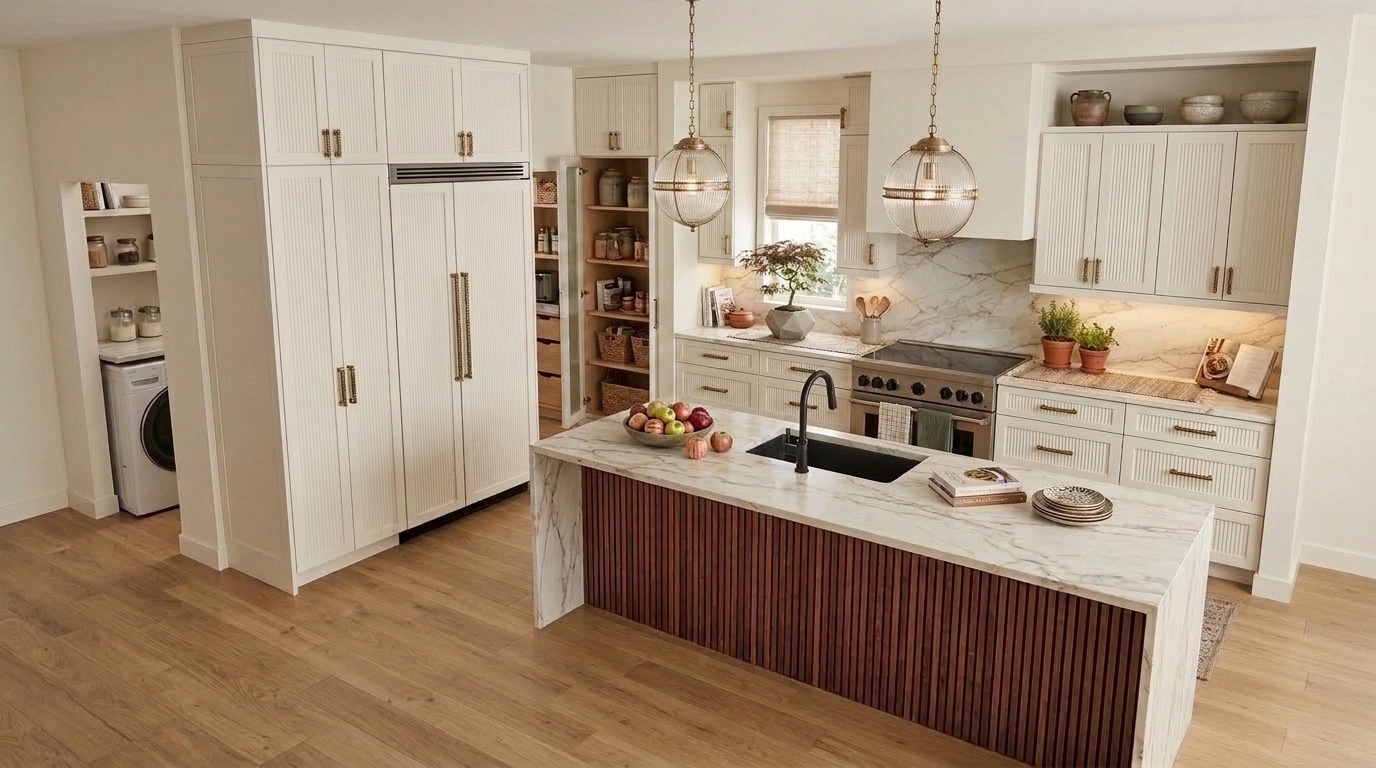 Interior design in Transitional style — Kitchen by GenRoom AI