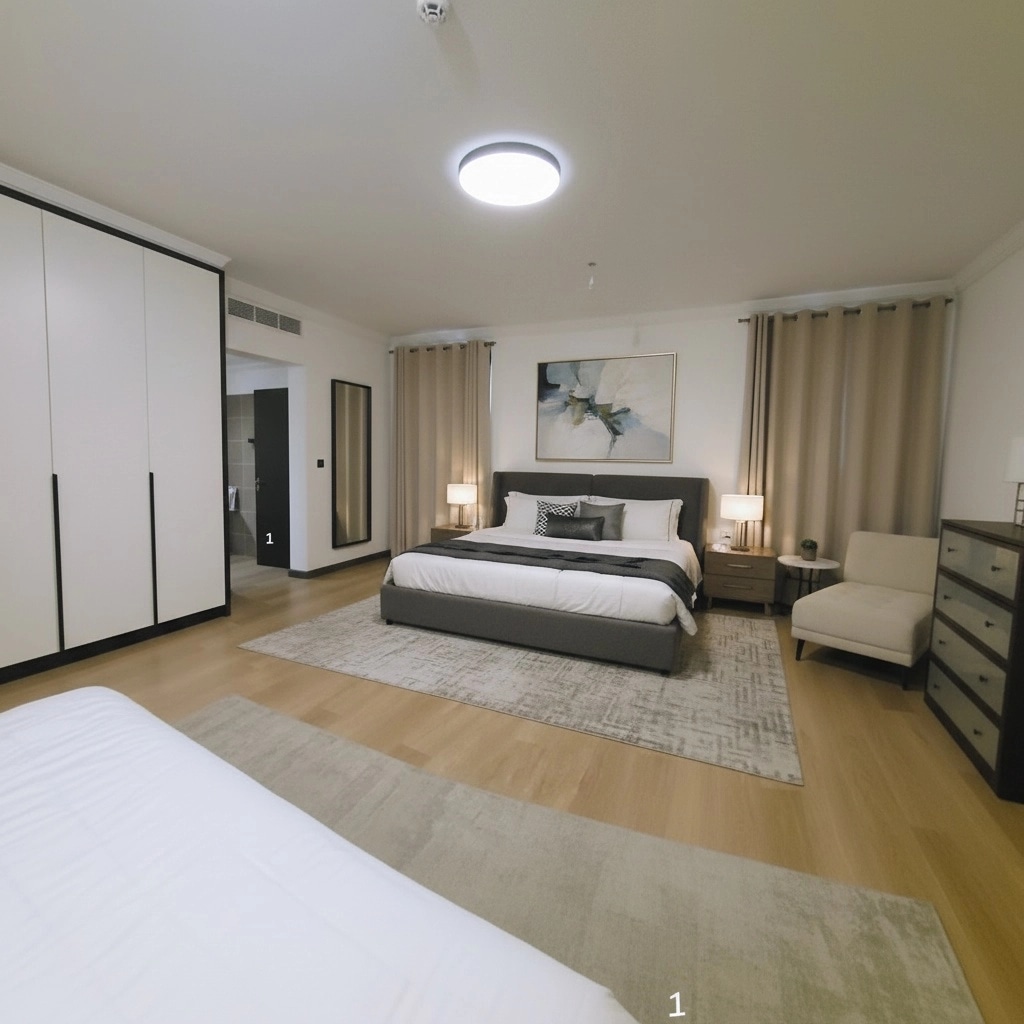 Contemporary Bedroom design — interior photo by GenRoom AI