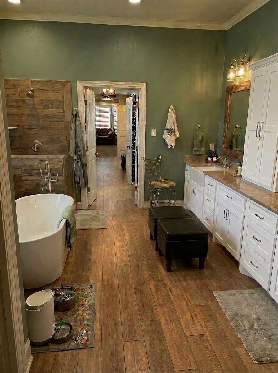 Interior design in Modern Farmhouse style — Bathroom by GenRoom AI