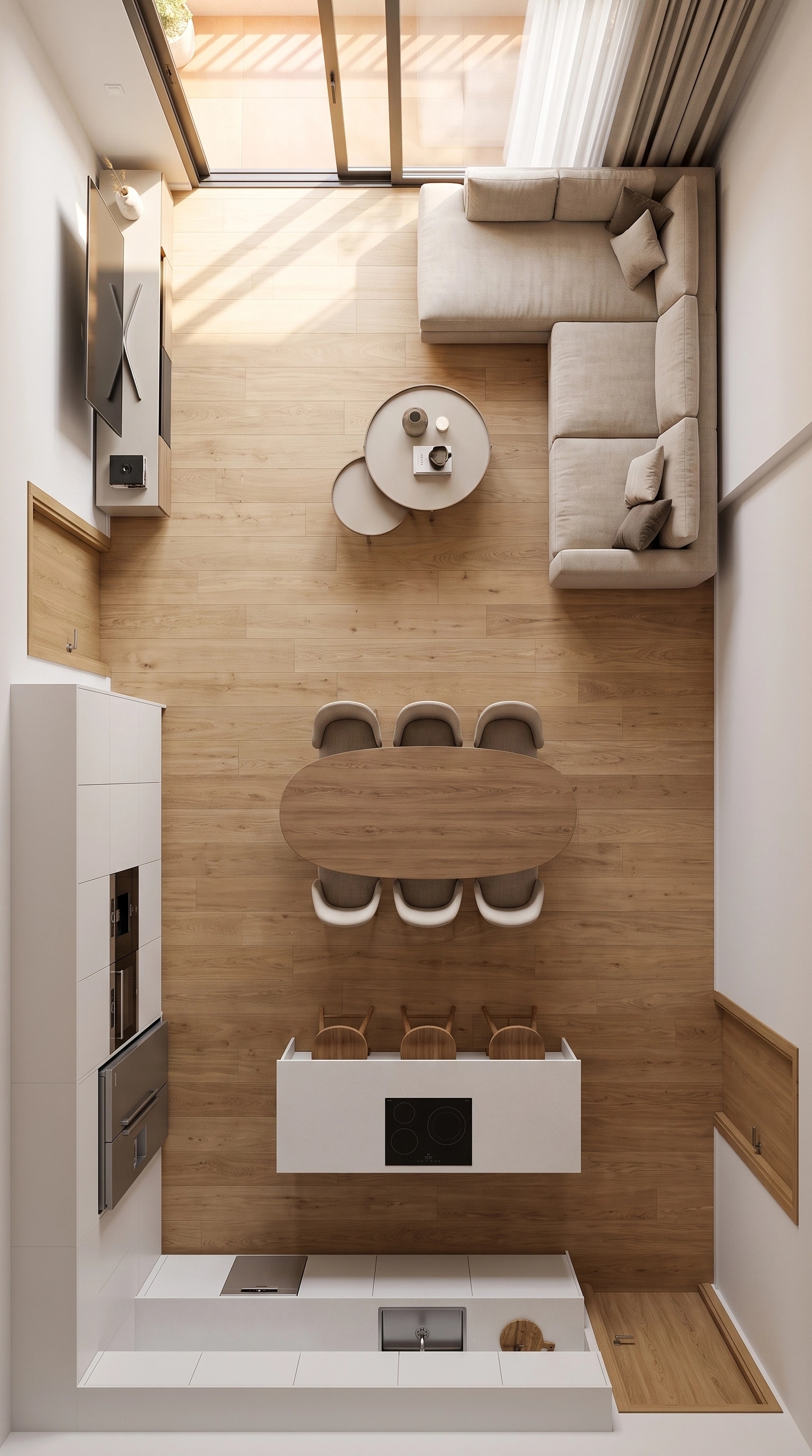 Interior design in Contemporary style — Living Room by GenRoom AI