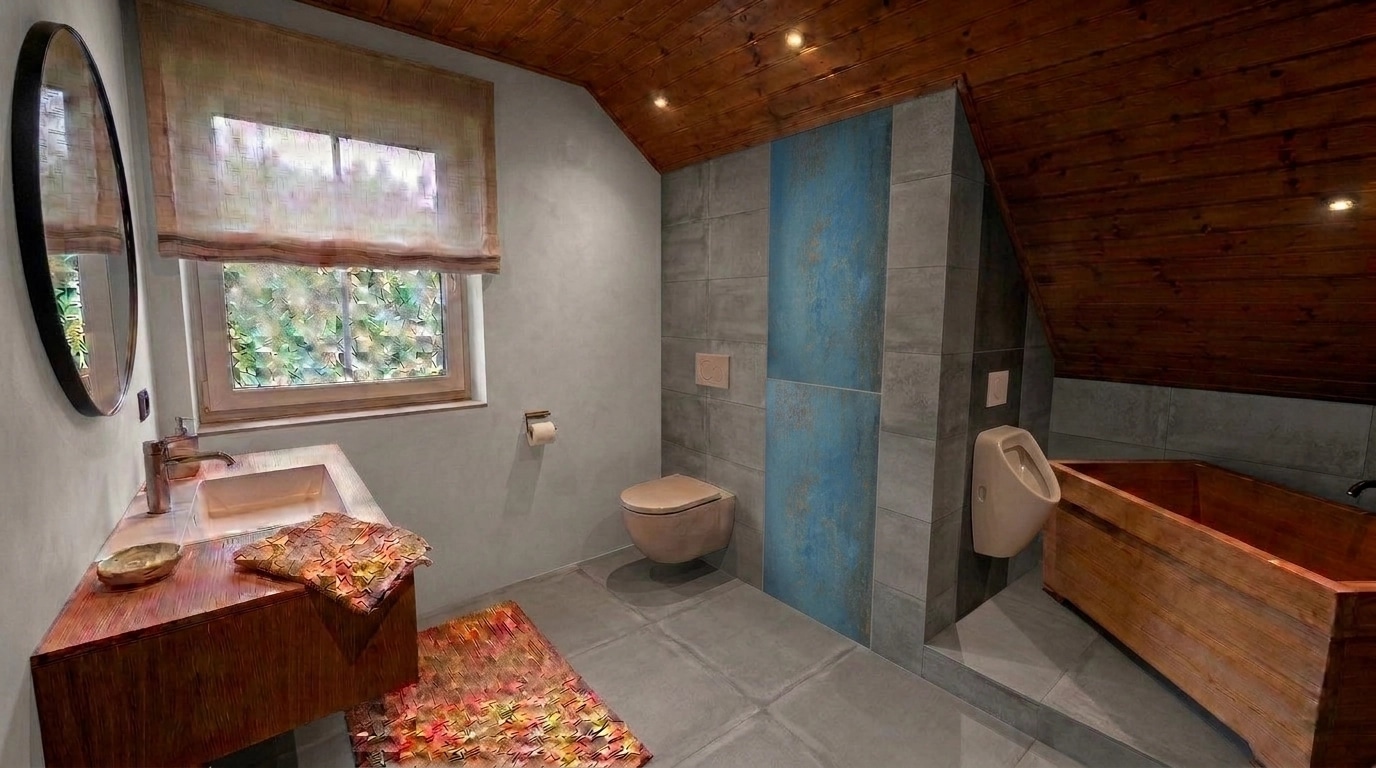 Japandi Bathroom design — interior photo by GenRoom AI