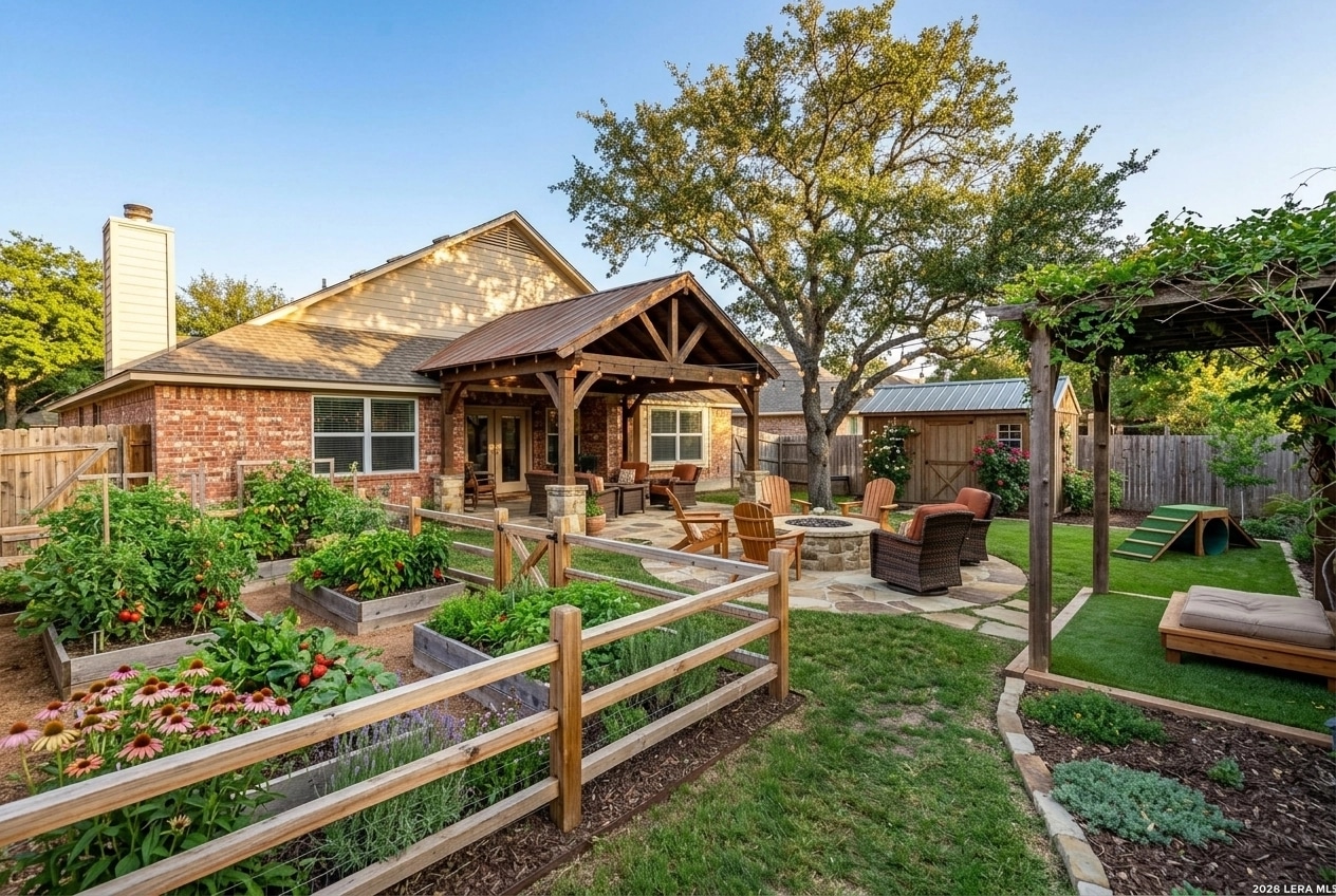 Country Rustic Garden Yard design — yard photo by GenRoom AI