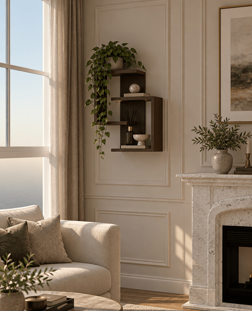 Neoclassic Living Room design — interior photo by GenRoom AI