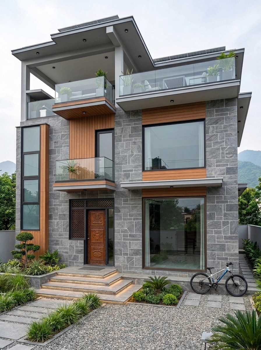 Facade design in Contemporary Facade style — Facade by GenRoom AI