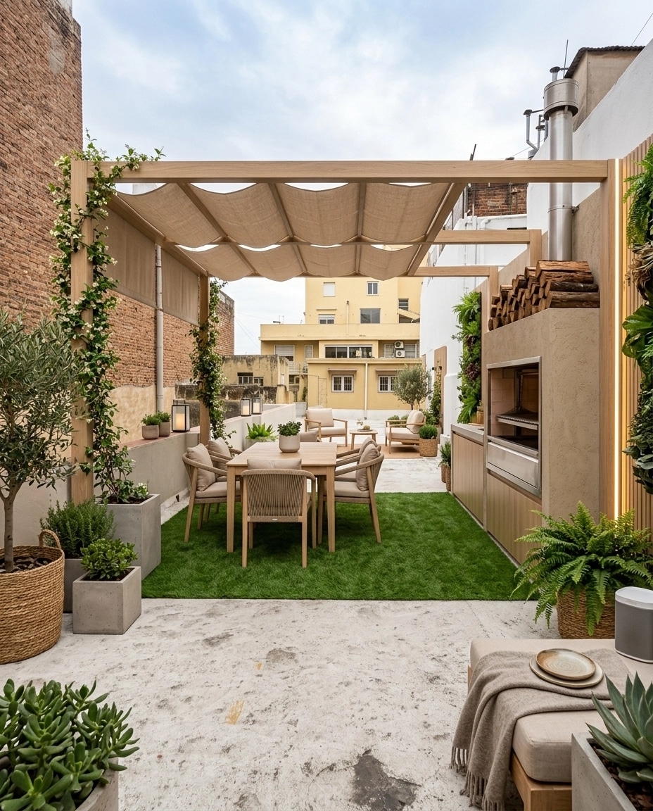 Interiördesign i stilen Scandinavian — terrace av GenRoom AI