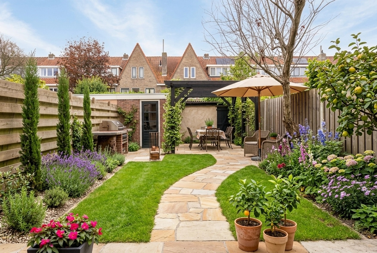 Mediterranean Yard Yard design — yard photo by GenRoom AI