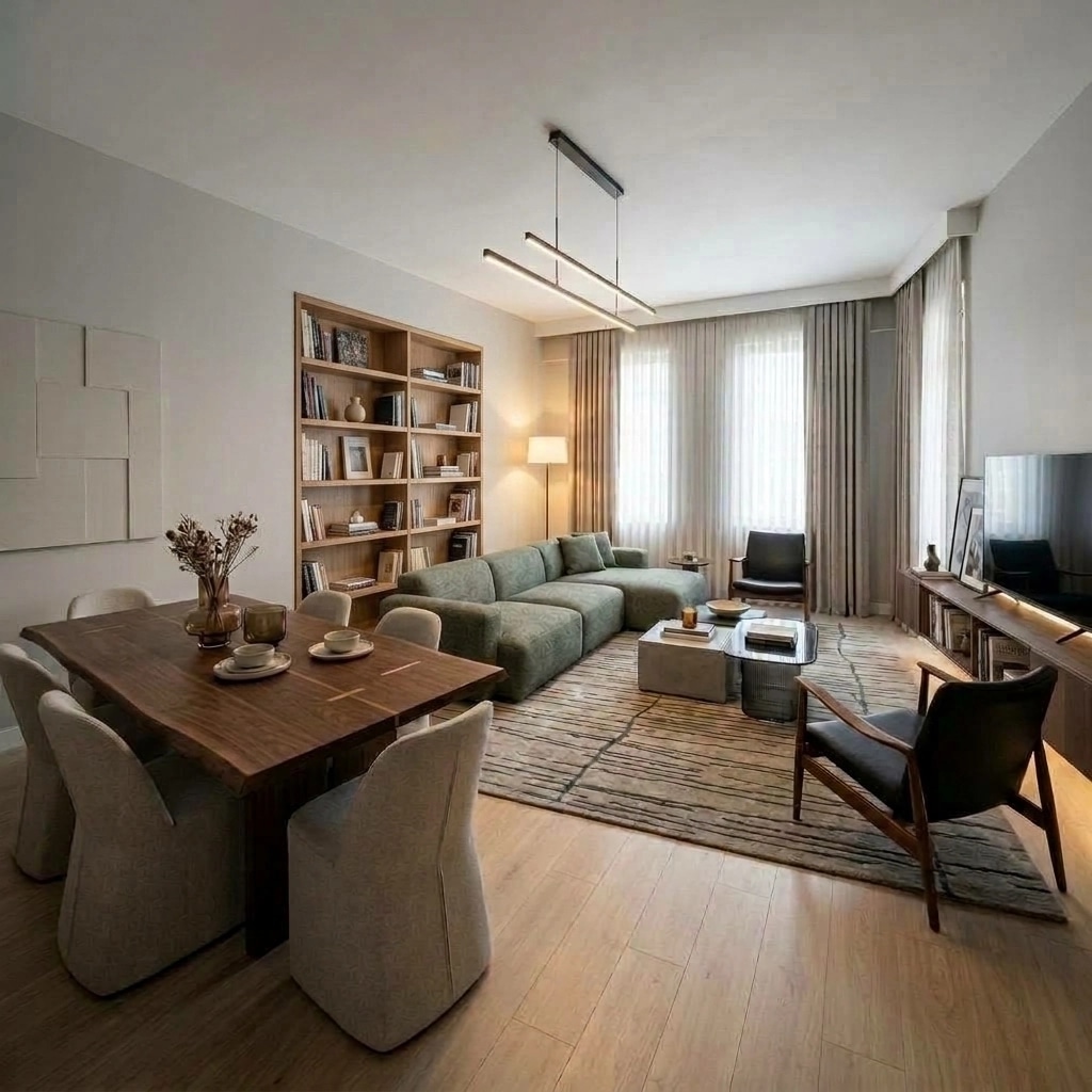 Interior design in Contemporary style — Living Room by GenRoom AI