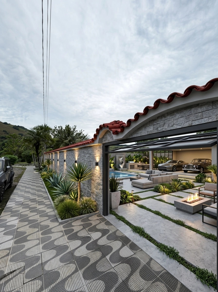Landscape design in Contemporary Yard style — Yard by GenRoom AI