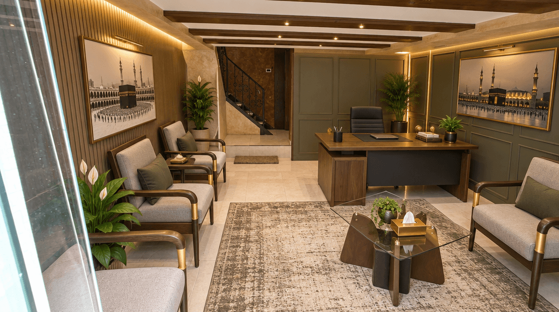 Office interior in no_style style — photo by GenRoom AI