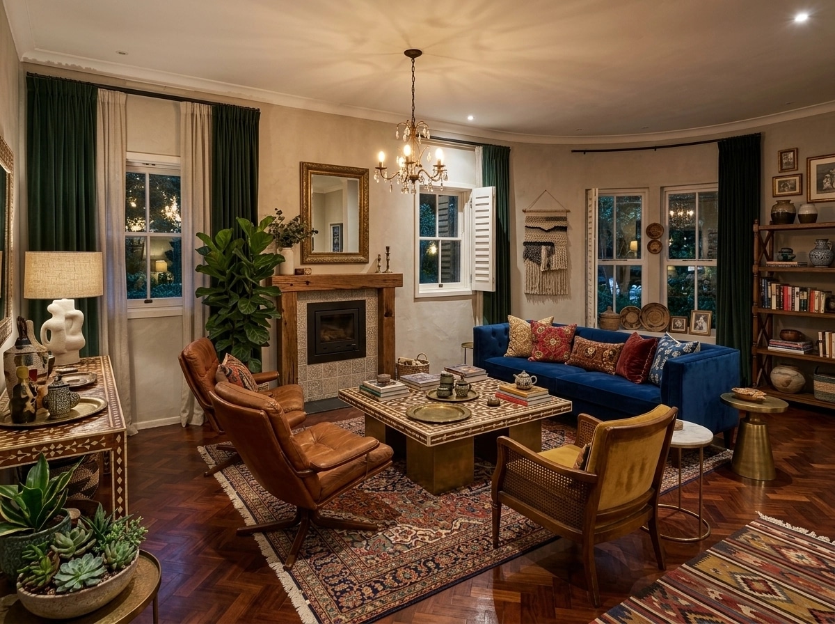 Interior design in Eclectic style — Living Room by GenRoom AI