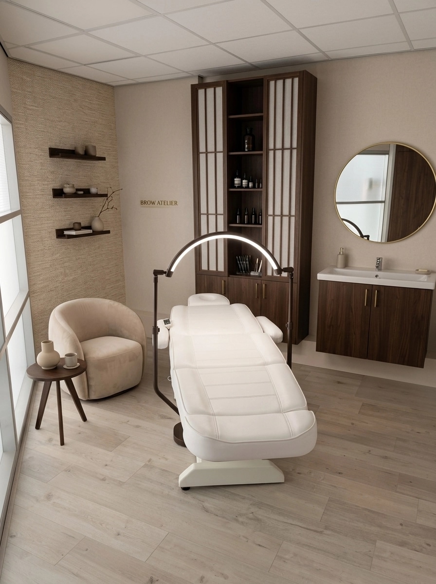 Interior design in Japandi style — beauty_salon by GenRoom AI