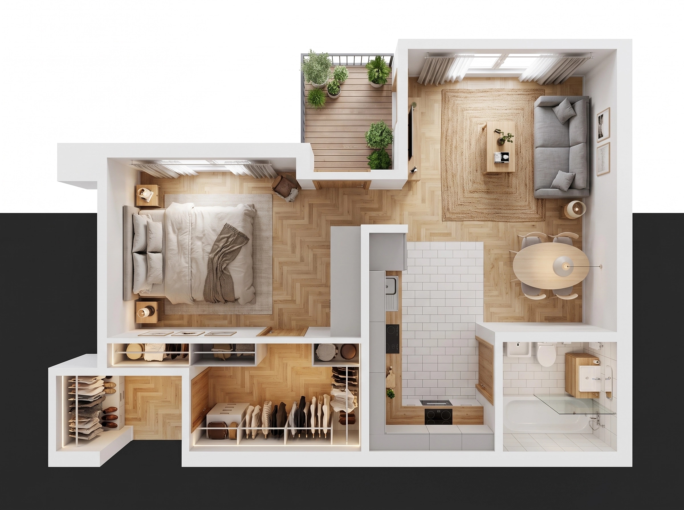 Scandinavian Living Room design — interior photo by GenRoom AI