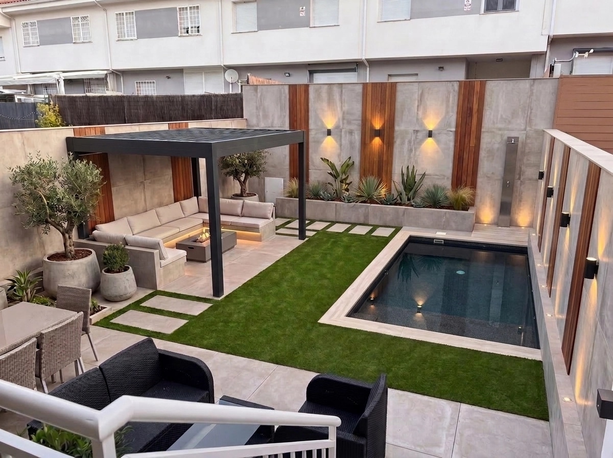 Landscape design in Contemporary Yard style — Yard by GenRoom AI