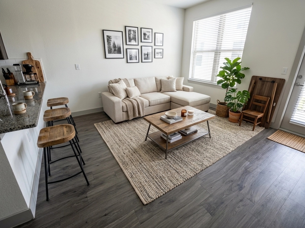 Modern Farmhouse Living Room design — interior photo by GenRoom AI