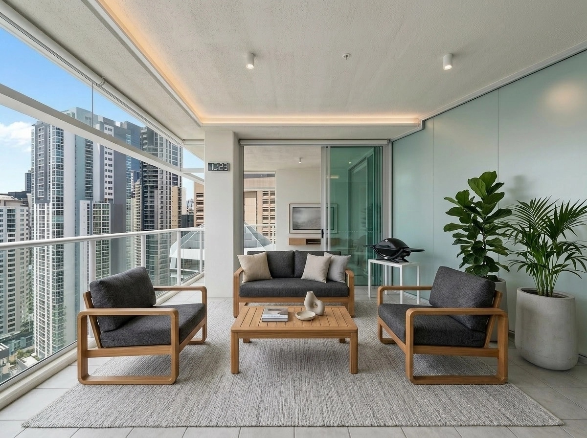 Interior design in Minimalism style — Living Room by GenRoom AI
