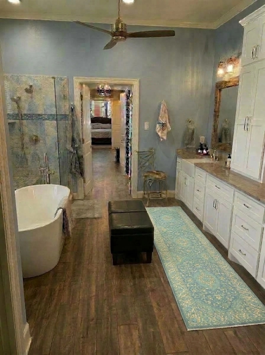 Interior design in Modern Farmhouse style — Bathroom by GenRoom AI