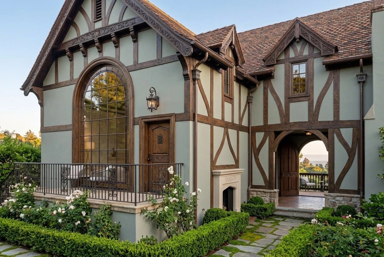 Tudor Facade Facade design — facade photo by GenRoom AI