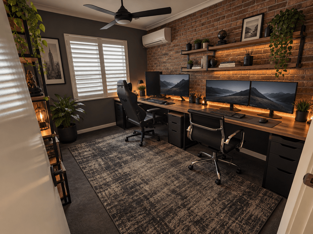 Interior design in Loft / Industrial style — Office by GenRoom AI