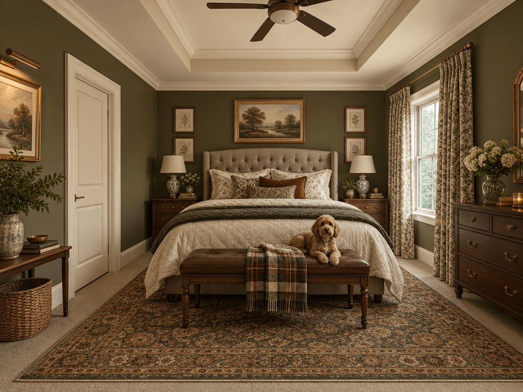 Interior design in British style — Bedroom by GenRoom AI