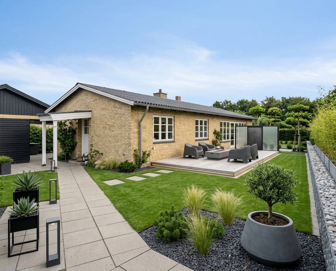Landscape design in Minimalist Yard style — Yard by GenRoom AI