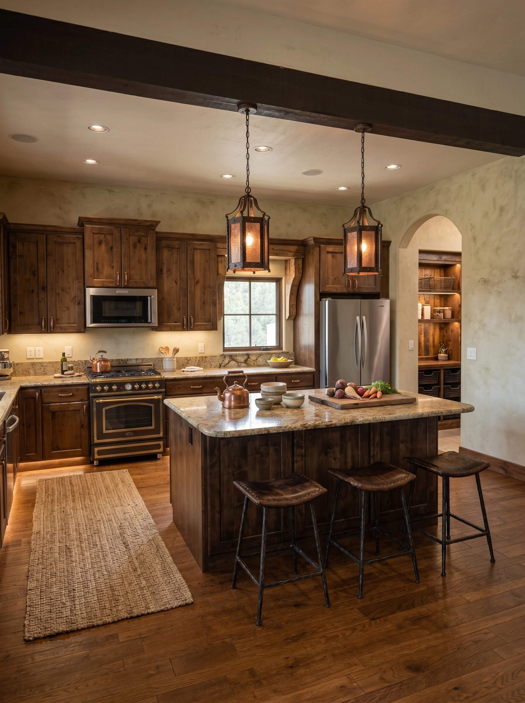 Interior design in Rustic style — Living Room by GenRoom AI
