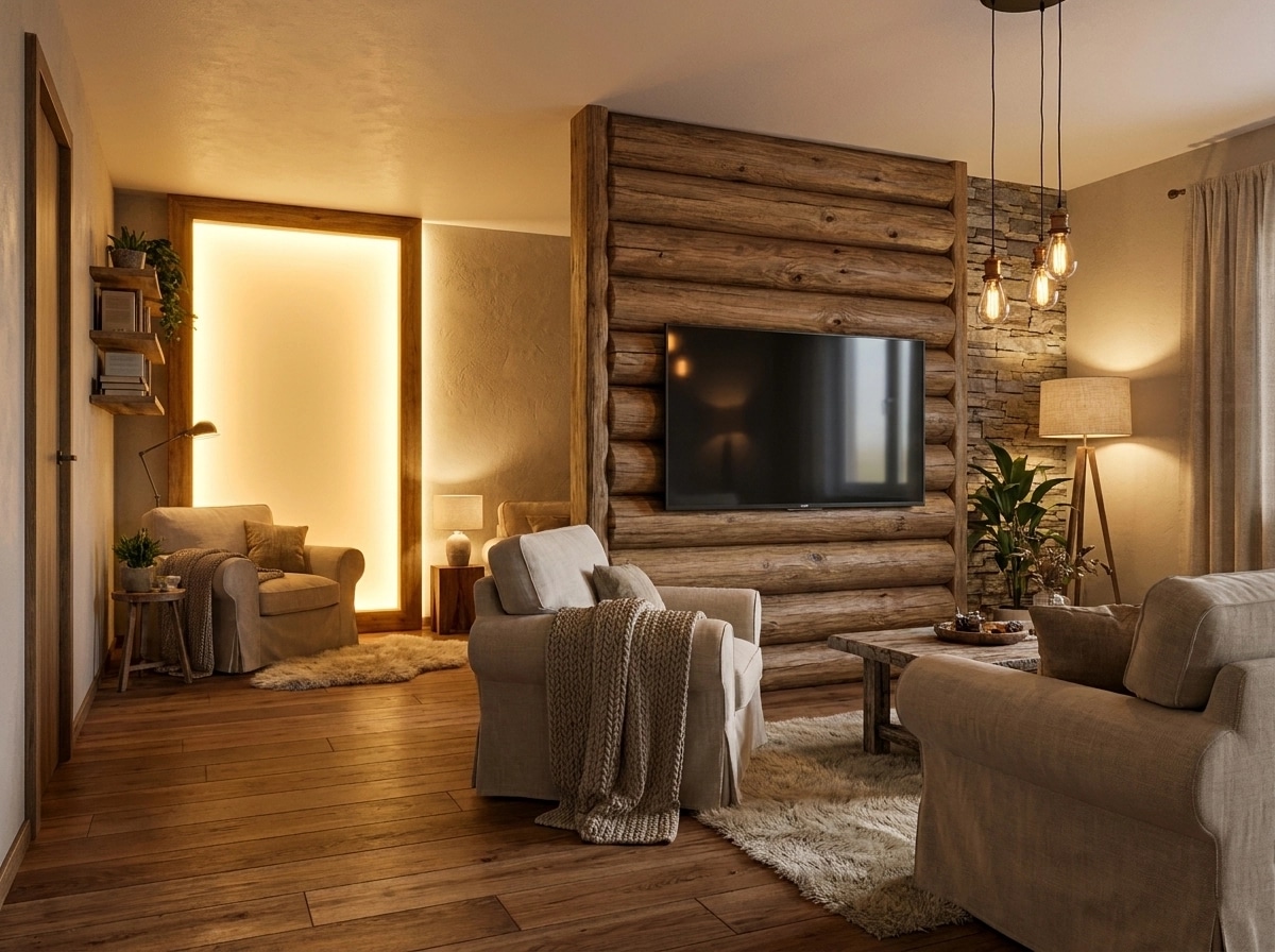 Interior design in Biophilic style — Living Room by GenRoom AI
