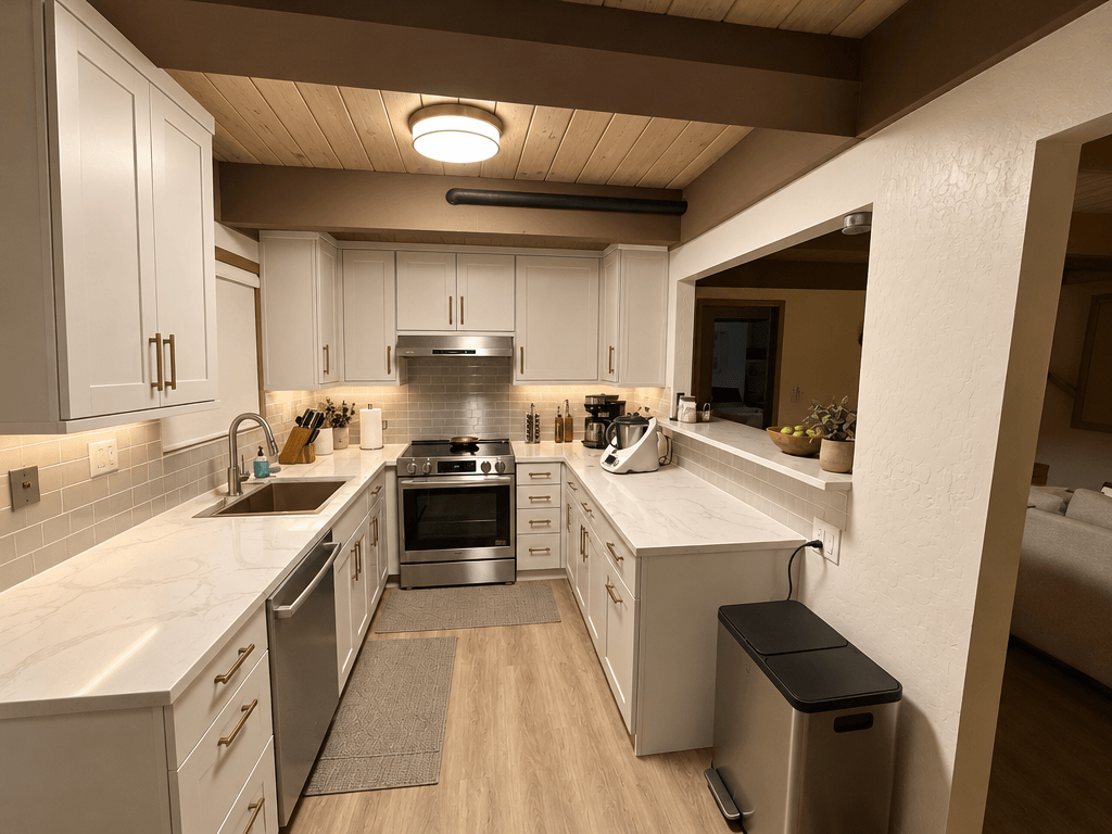 Interior design in Contemporary style — Kitchen by GenRoom AI