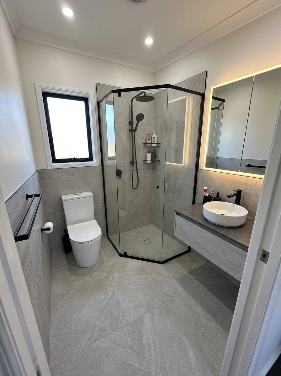 Bathroom interior in no_style style — photo by GenRoom AI