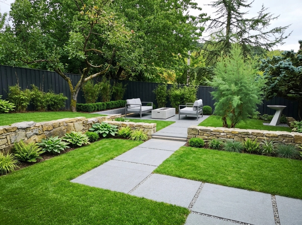 Landscape design in Minimalist Yard style — Yard by GenRoom AI