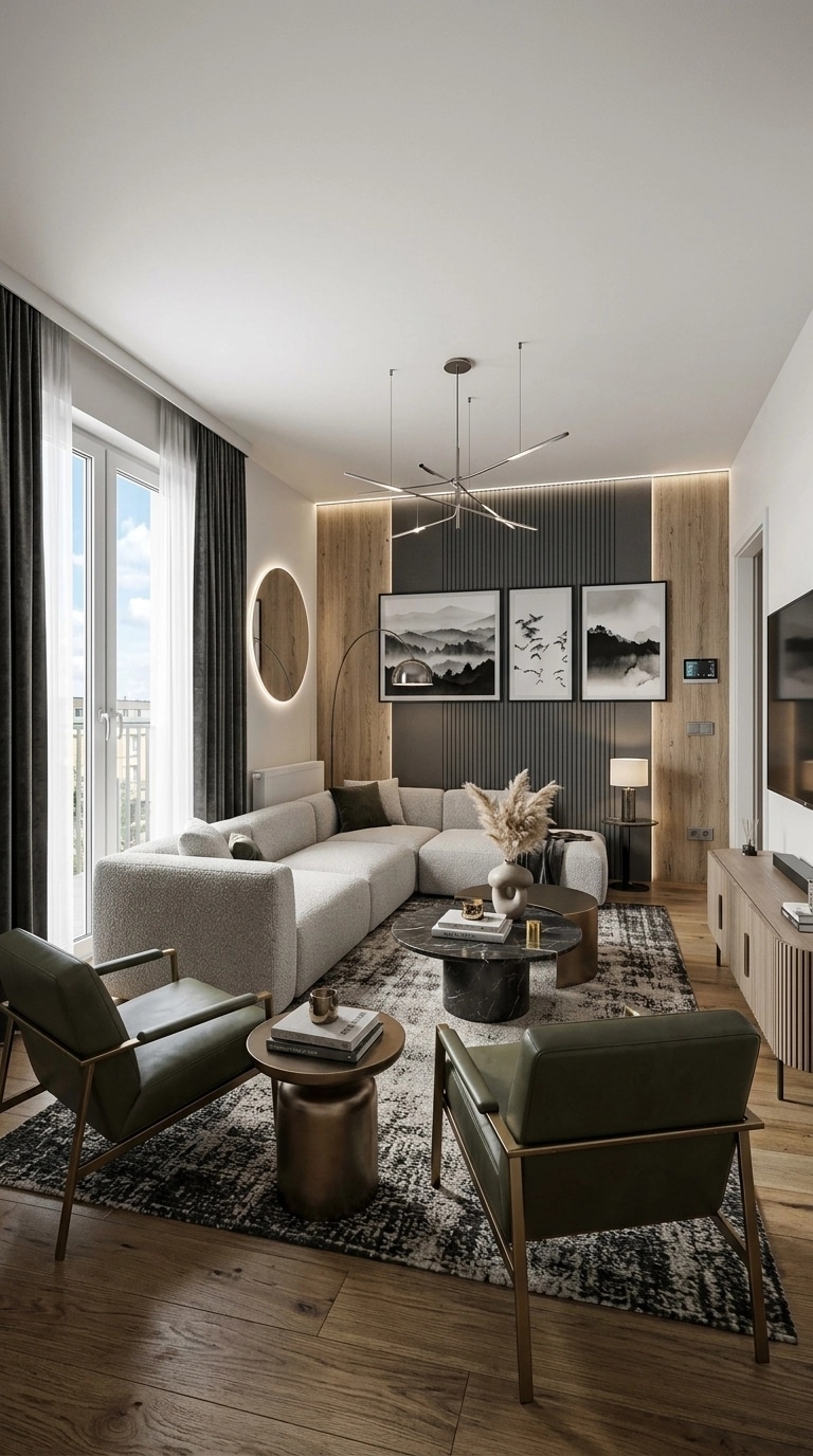 Interior design in Contemporary style — Living Room by GenRoom AI