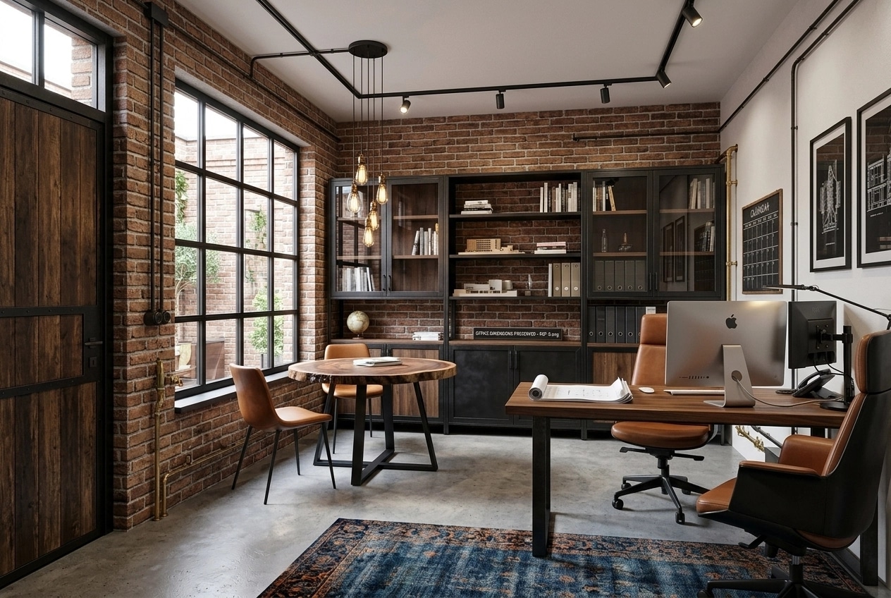 Loft / Industrial Office design — interior photo by GenRoom AI