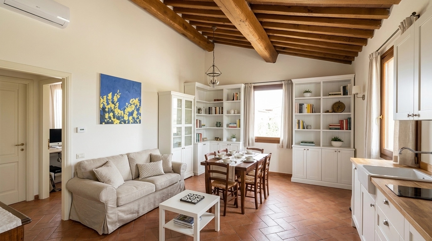 Modern Farmhouse Living Room design — interior photo by GenRoom AI