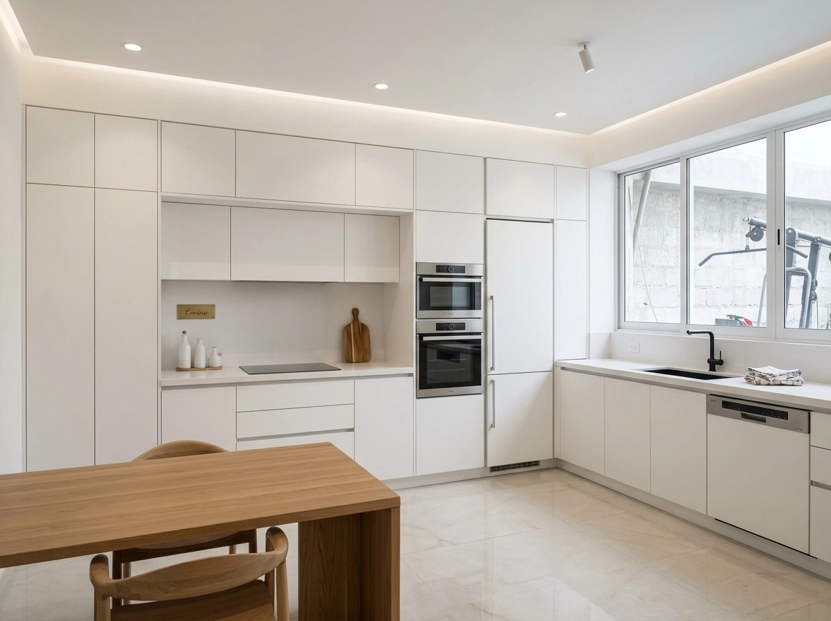 Minimalism Kitchen design — interior photo by GenRoom AI