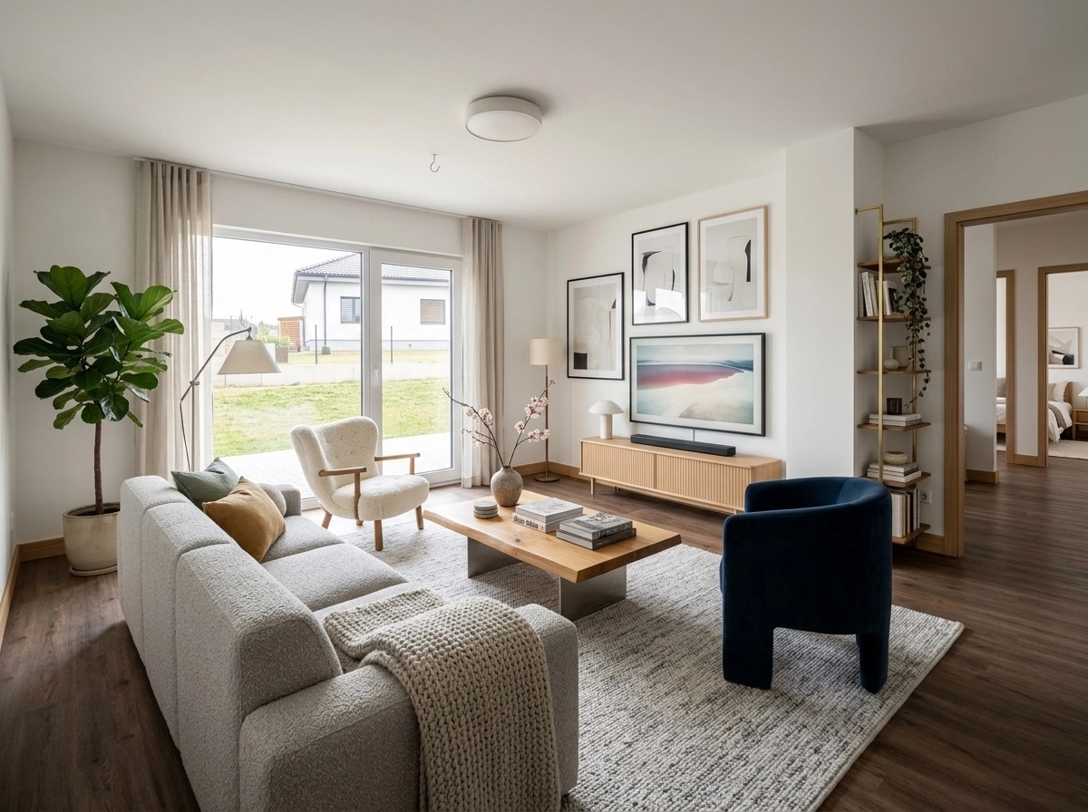 Scandinavian Living Room design — interior photo by GenRoom AI