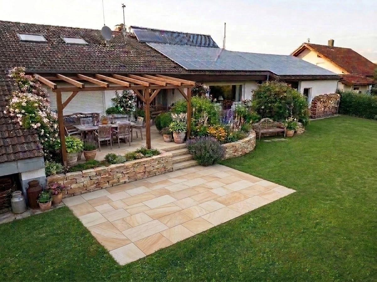Country Rustic Garden Yard design — yard photo by GenRoom AI