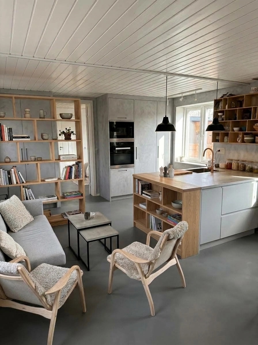Scandinavian Living Room design — interior photo by GenRoom AI