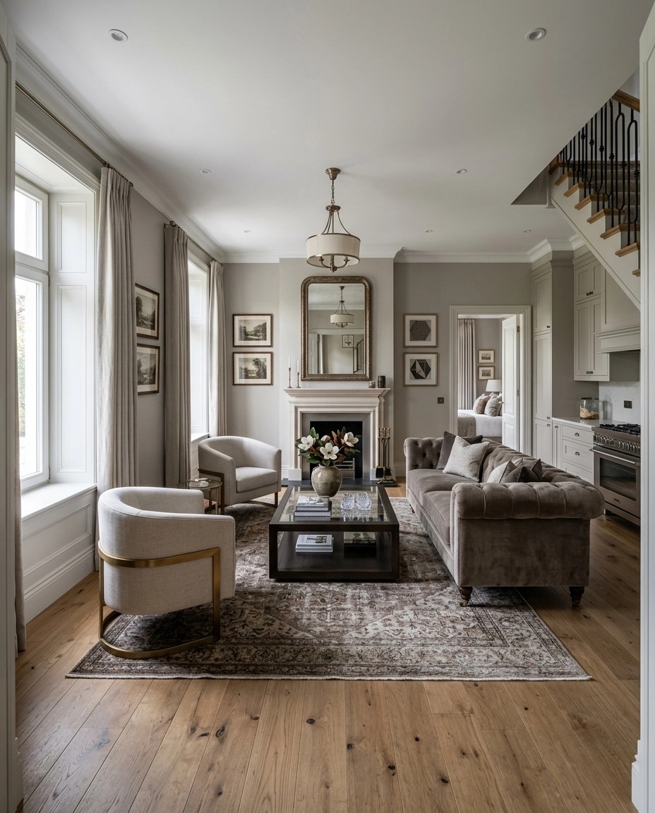 Interior design in Transitional style — Living Room by GenRoom AI