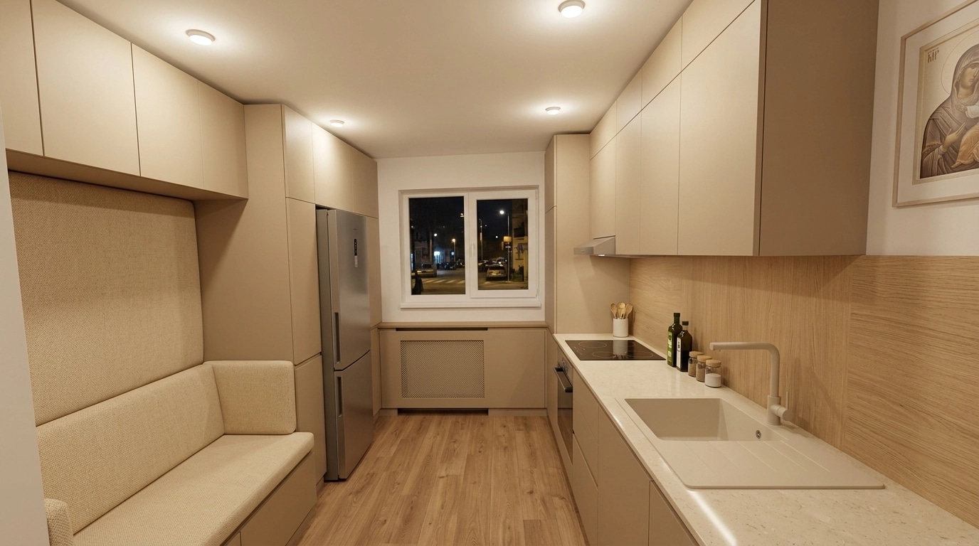 Kitchen interior in no_style style — photo by GenRoom AI