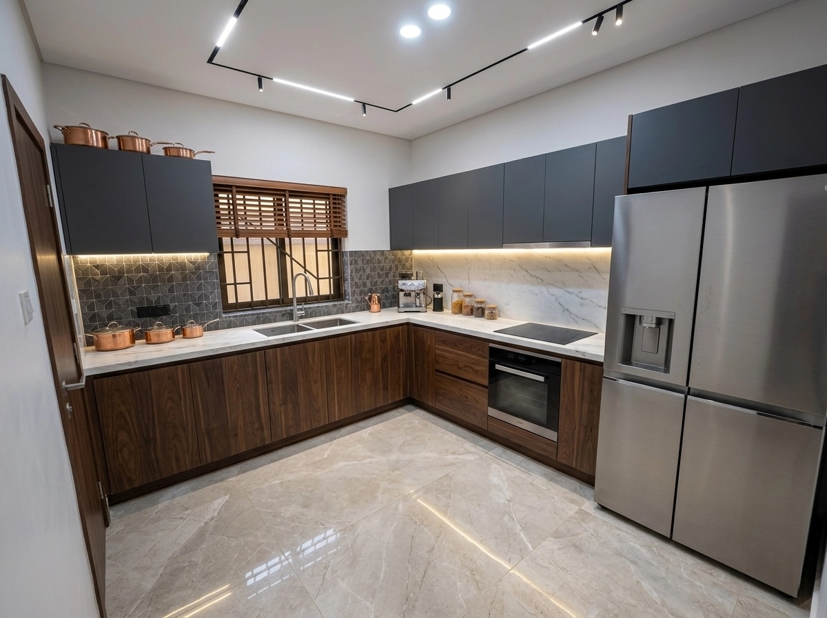 Interior design in Contemporary style — Kitchen by GenRoom AI