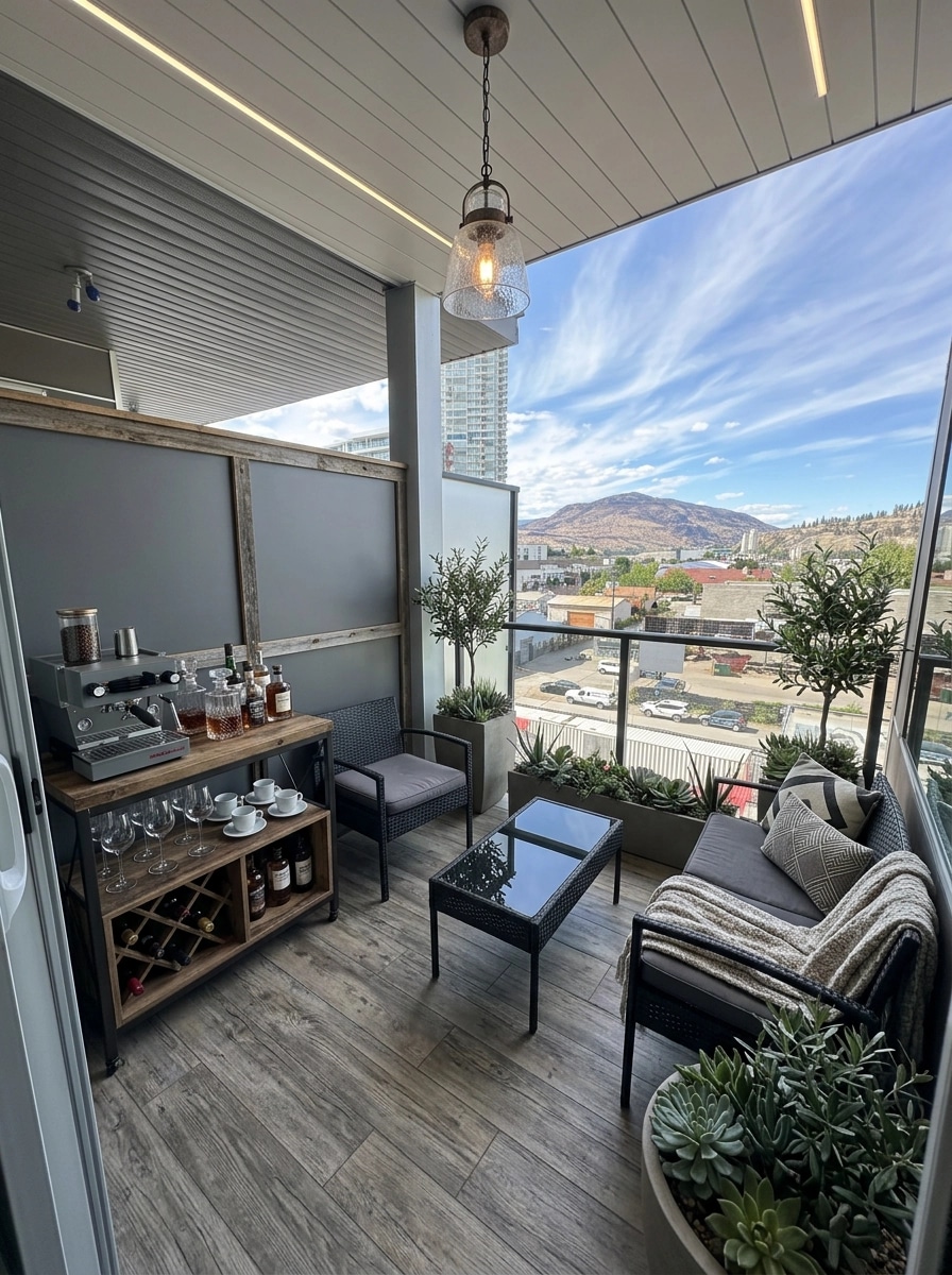 Interior design in Modern Farmhouse style — balcony by GenRoom AI