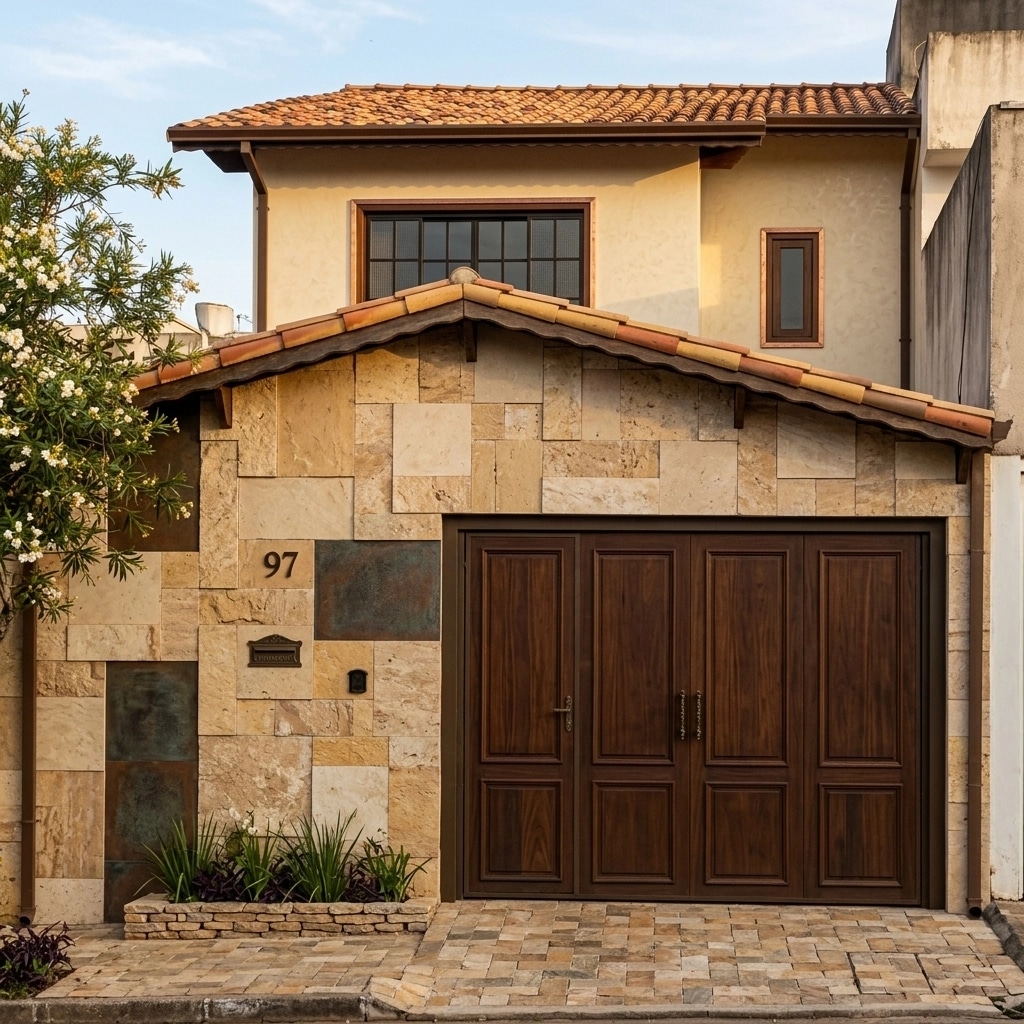 Facade design in Mediterranean Facade style — photo by GenRoom AI