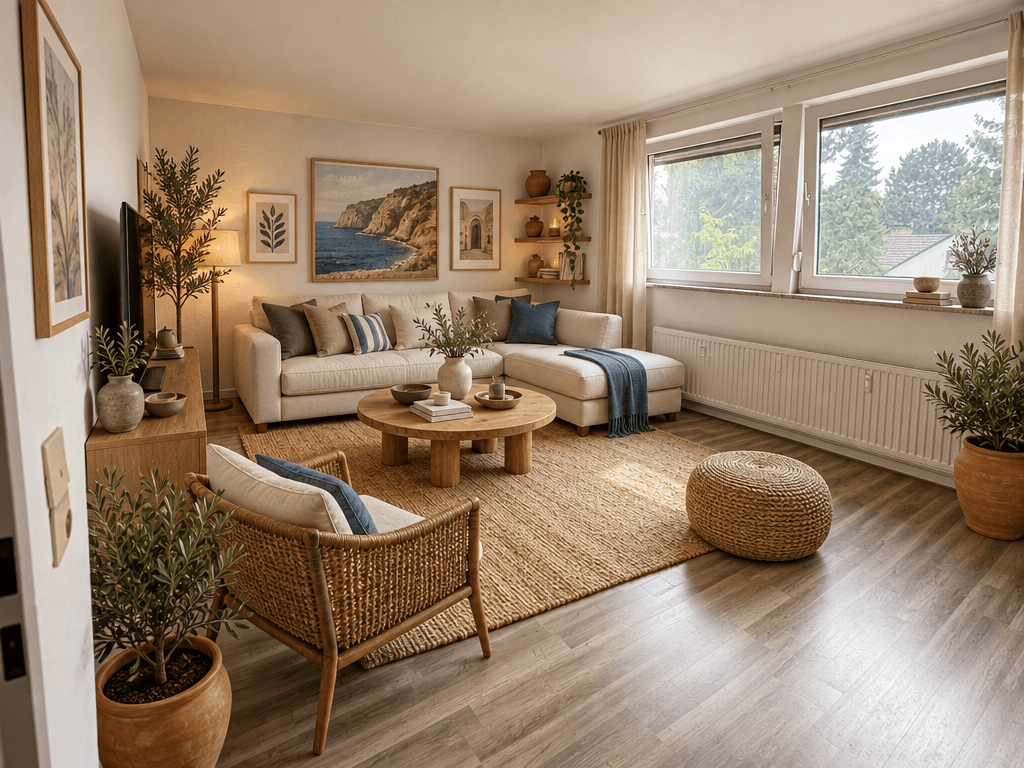 Interior design in Mediterranean style — Living Room by GenRoom AI
