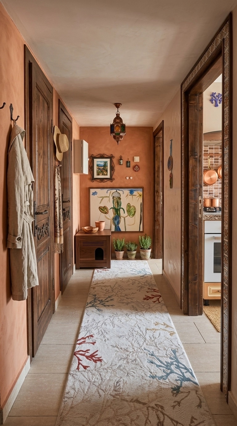 Mediterranean Hallway design — interior photo by GenRoom AI