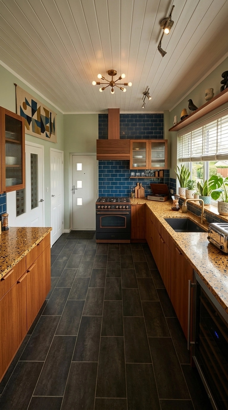 Interior design in Mid-Century Modern style — Kitchen by GenRoom AI
