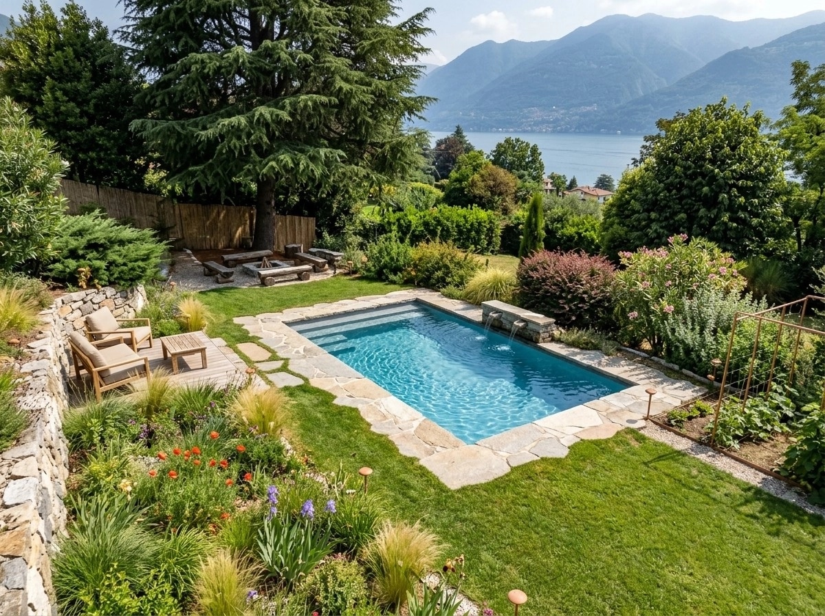 Landscape design in Eco Natural Garden style — Yard by GenRoom AI