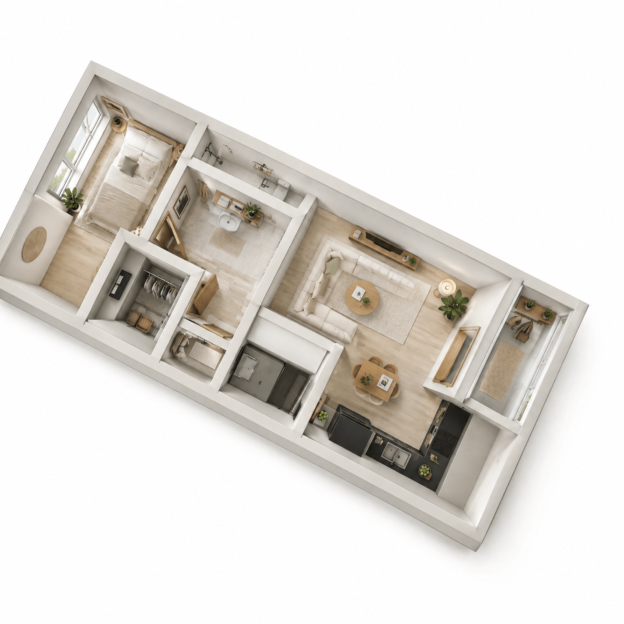 Design interior în stil Scandinavian — Living de GenRoom AI