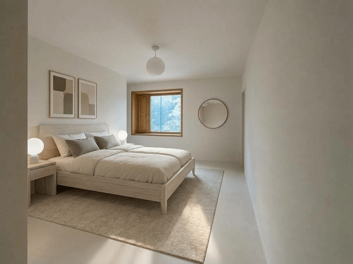 Minimalism Bedroom design — interior photo by GenRoom AI
