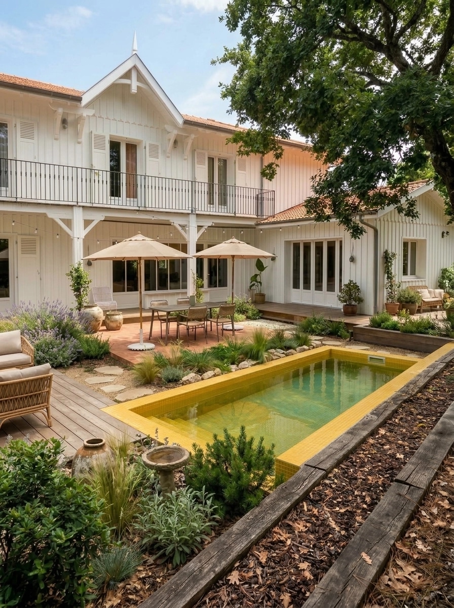 Landscape design in Eco Natural Garden style — Yard by GenRoom AI