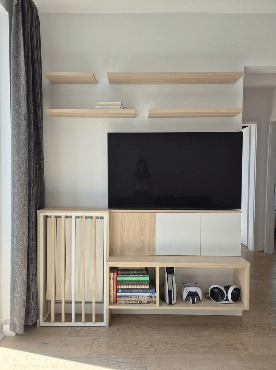 Scandinavian غرفة المعيشة design — interior photo by GenRoom AI